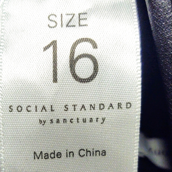 Faux Leather Social Standard By Sanctuary Faux Sz 16 - Picture 8 of 10